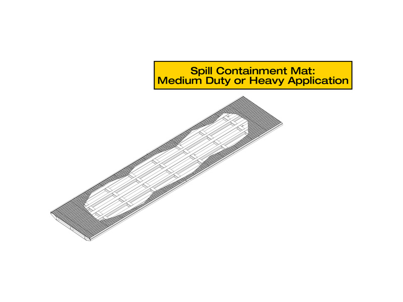 Medium or heavy duty Alberta spill containment custom mats